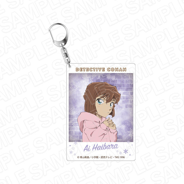 『名探偵コナン』インスタントフォト風キーホルダー 灰原哀 snow ver.
