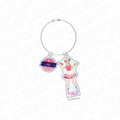 『ラブライブ!スーパースター!!』ワイヤーキーホルダー 米女メイ アメリカンダイナー ver