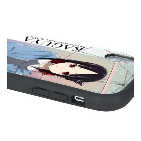 "Kaguya-sama: Love Is War" Original Illustration: Kaguya Shinomiya – Rainy Day Outing Ver. Shock-Resistant Grip iPhone Case