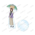 『かぐや様は告らせたい?~天才たちの恋愛頭脳戦~』描き下ろしイラスト 雨の日のお出かけver. BIGアクリルスタンド 伊井野ミコ