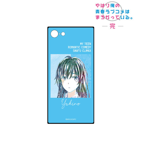 『やはり俺の青春ラブコメはまちがっている。完』雪ノ下雪乃 Ani-Art スクエア強化ガラスiPhoneケース