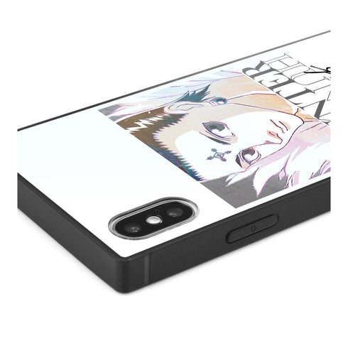 "HUNTER×HUNTER" Chrollo Ani-Art Series Vol. 2 Square Tempered Glass iPhone Case Ver. A