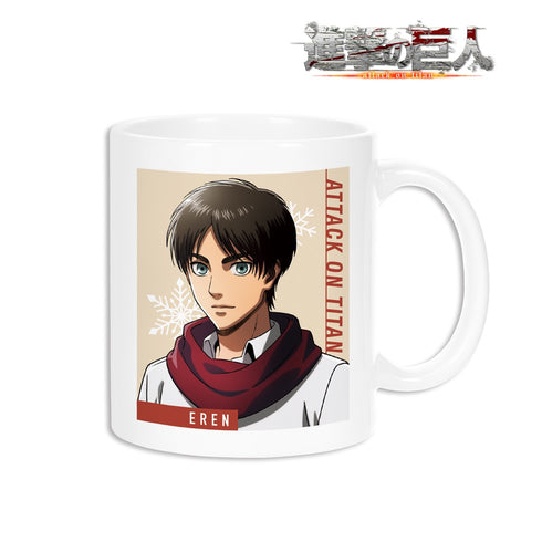 『進撃の巨人』描き下ろしイラスト エレン マフラー着用ver. マグカップ