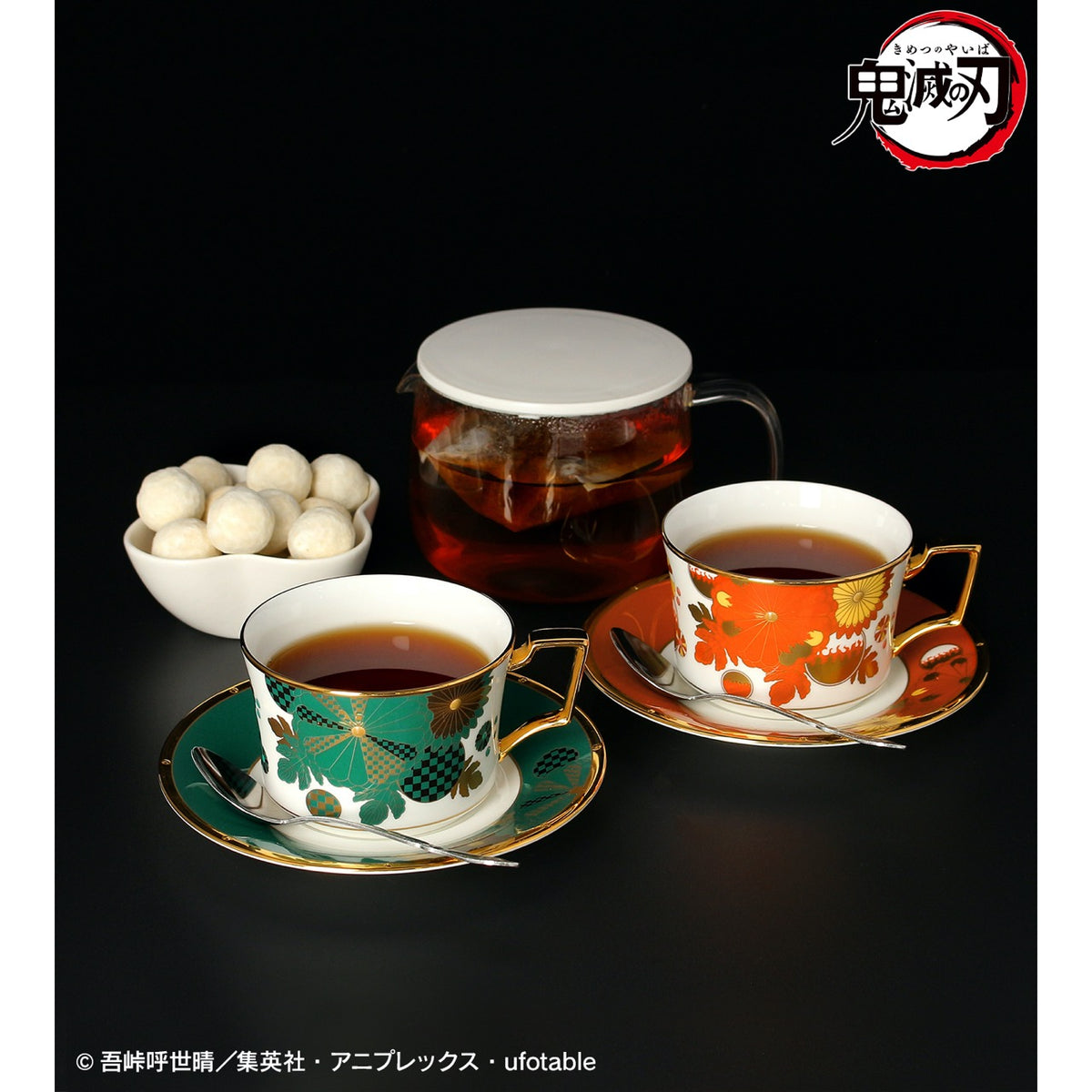 鬼滅の刃　ノリタケ　カップ&ソーサーセット　竈門炭治郎　煉獄杏寿郎 鬼滅の刃』ノリタケ 竈門炭治郎＆煉獄杏寿郎 カップ＆ソーサーセット