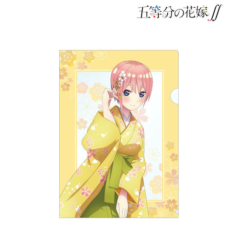 『五等分の花嫁∬』描き下ろしイラスト 一花 桜和装ver. クリアファイル
