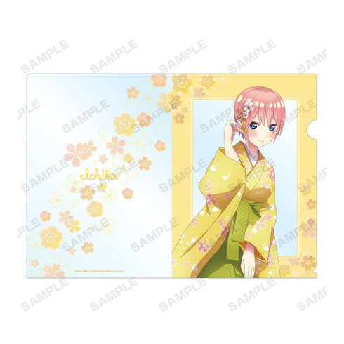 『五等分の花嫁∬』描き下ろしイラスト 一花 桜和装ver. クリアファイル