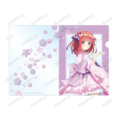 『五等分の花嫁∬』描き下ろしイラスト 二乃 桜和装ver. クリアファイル