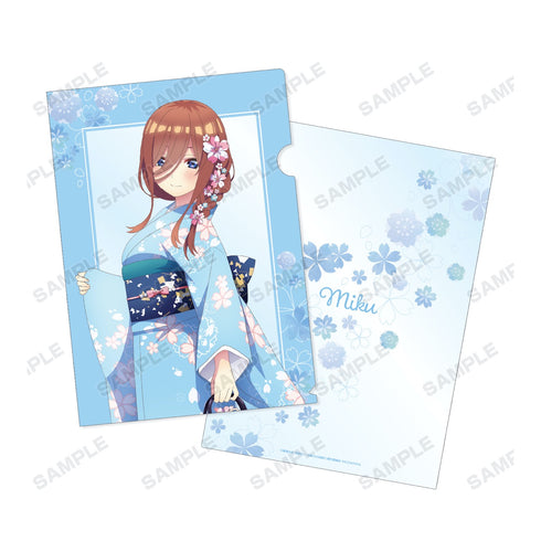 『五等分の花嫁∬』描き下ろしイラスト 三玖 桜和装ver. クリアファイル