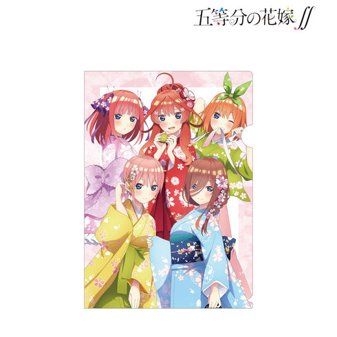 『五等分の花嫁∬』描き下ろしイラスト 集合 桜和装ver. クリアファイル