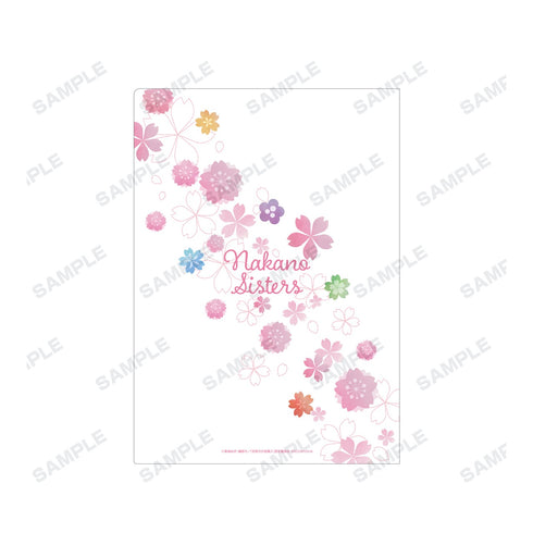 『五等分の花嫁∬』描き下ろしイラスト 集合 桜和装ver. クリアファイル