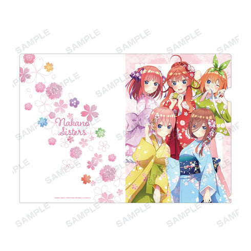 『五等分の花嫁∬』描き下ろしイラスト 集合 桜和装ver. クリアファイル