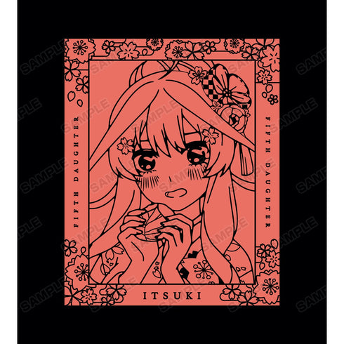 『五等分の花嫁∬』描き下ろしイラスト 五月 桜和装ver. バックプリントジップパーカー(メンズ/レディース)