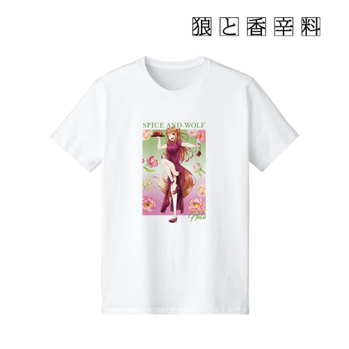 『狼と香辛料』文倉十先生 描き下ろしイラスト ホロ チャイナドレスver. Tシャツ (メンズ/レディース)