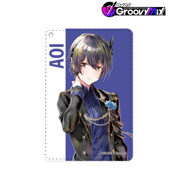 『D4DJ Groovy Mix』三宅葵依 Ani-Art aqua label 1ポケットパスケース