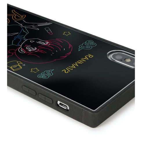 『らんま1/2』早乙女らんま Ani-Neon スクエア強化ガラスiPhoneケース