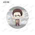 "Yowamushi Pedal GLORY LINE × Tobu Zoo" Tobu Zoo Collaboration Trading Chibi Character Series Vol. 2 Acrylic Badge Ver. A