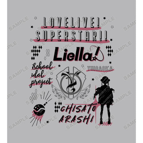 『ラブライブ!スーパースター!!』嵐 千砂都 Ani-Sketch Tシャツ(メンズ/レディース)
