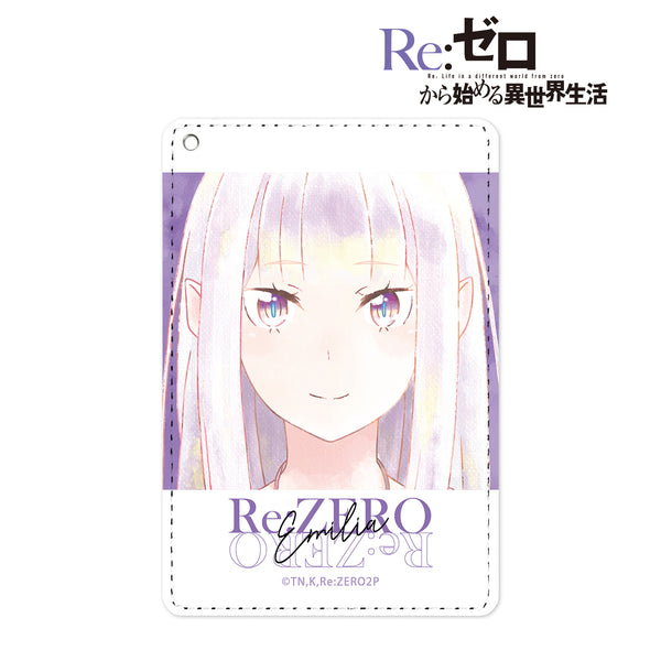 『Re:ゼロから始める異世界生活』エミリア Ani-Art aqua label 1ポケットパスケース