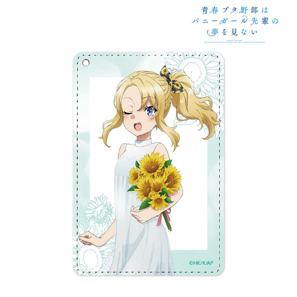 『青春ブタ野郎はバニーガール先輩の夢を見ない』豊浜のどか 描き下ろしイラスト ひまわりと白いワンピースver. 1ポケットパスケース