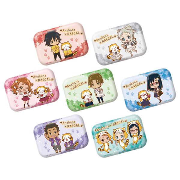 「あの日見た花の名前を僕達はまだ知らない。×ラスカル」トレーディングスクエア缶バッジ(BOX)