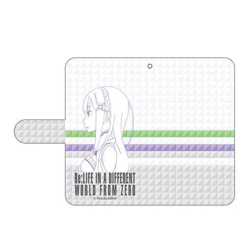 『Re:ゼロから始める異世界生活』エミリア 手帳型スマホケース