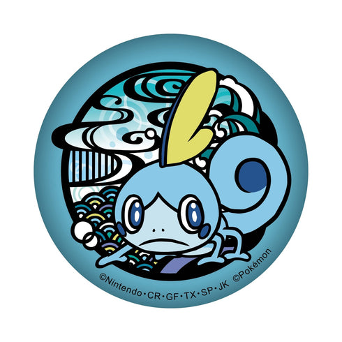 『ポケットモンスター』切り絵シリーズ キラキラ缶バッジ / メッソン