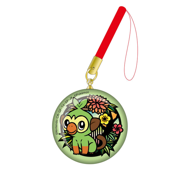 『ポケットモンスター』切り絵シリーズ ガラス根付 / サルノリ