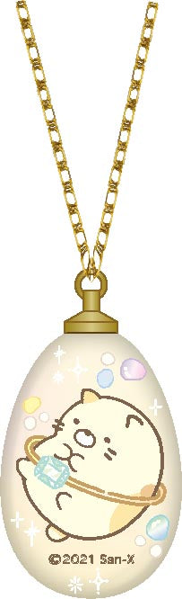 『すみっコぐらし』もぐらのおうち ガラスネックレス ねこ