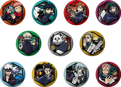 『呪術廻戦』切り絵シリーズ 和紙缶バッジ BOX(11個入)