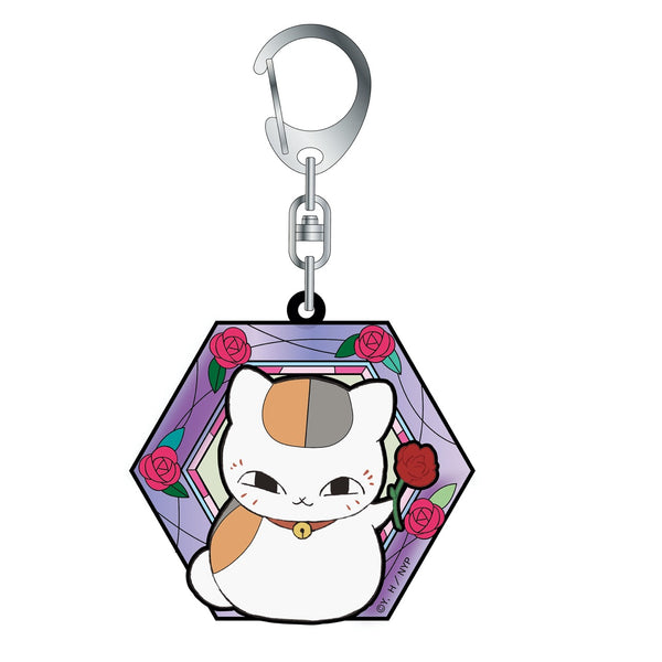『夏目友人帳』グリッターキーホルダー ニャンコ先生B バラ