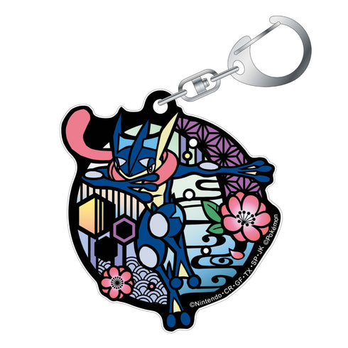 『ポケットモンスター』切り絵シリーズ グリッターキーホルダー / ゲッコウガ
