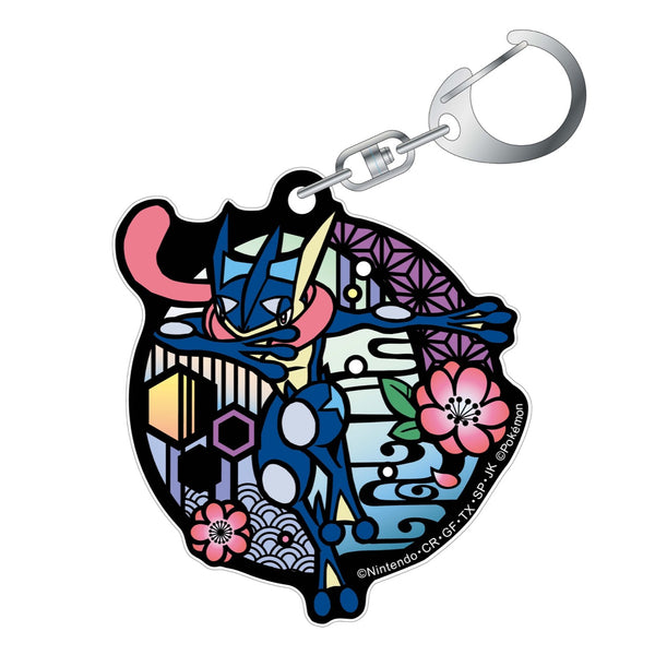 『ポケットモンスター』切り絵シリーズ グリッターキーホルダー / ゲッコウガ