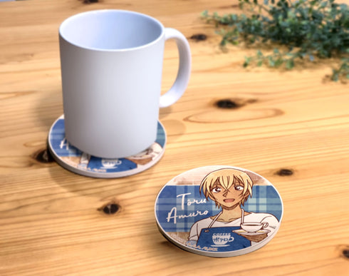 『名探偵コナン』ゼロの日常 ティータイムシリーズ 白雲石吸水コースター