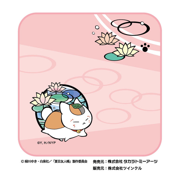 『夏目友人帳』切り絵シリーズ ミニタオル 睡蓮(ももいろ)