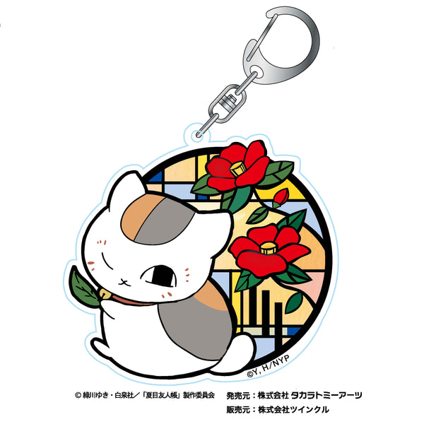 『夏目友人帳』切り絵シリーズ アクリルキーホルダー E 椿