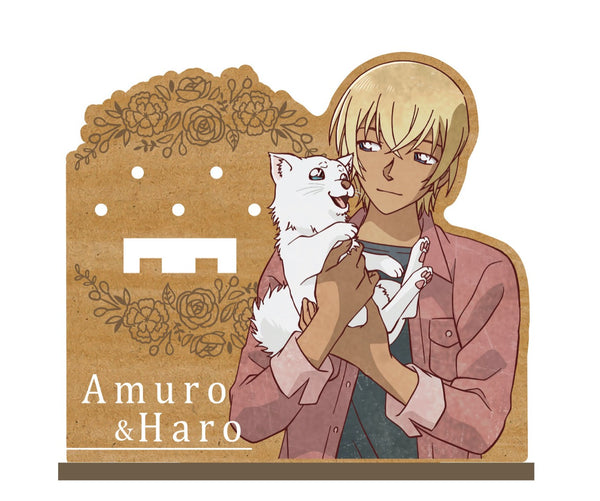 『名探偵コナン ゼロの日常』ヴィンテージシリーズ ウッドプレートスタンド 安室透&ハロ