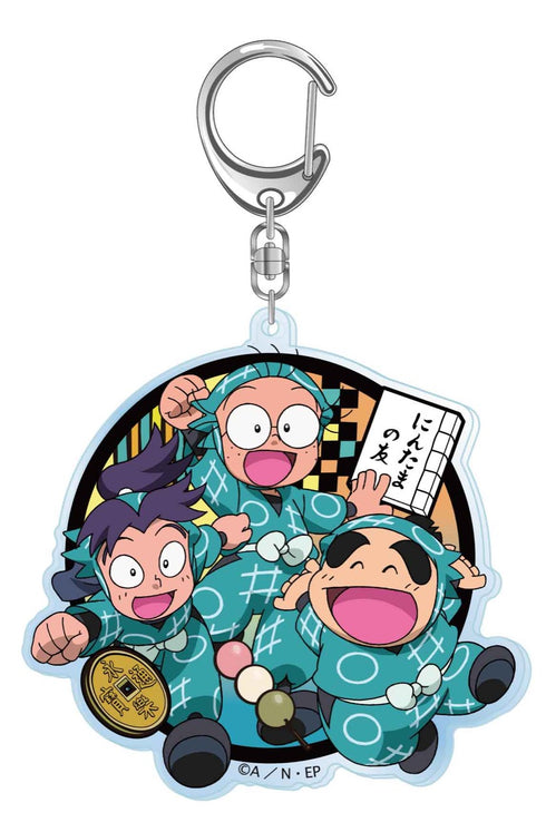 『忍たま乱太郎』切り絵シリーズ アクリルキーホルダー 乱太郎&きり丸&しんべヱ