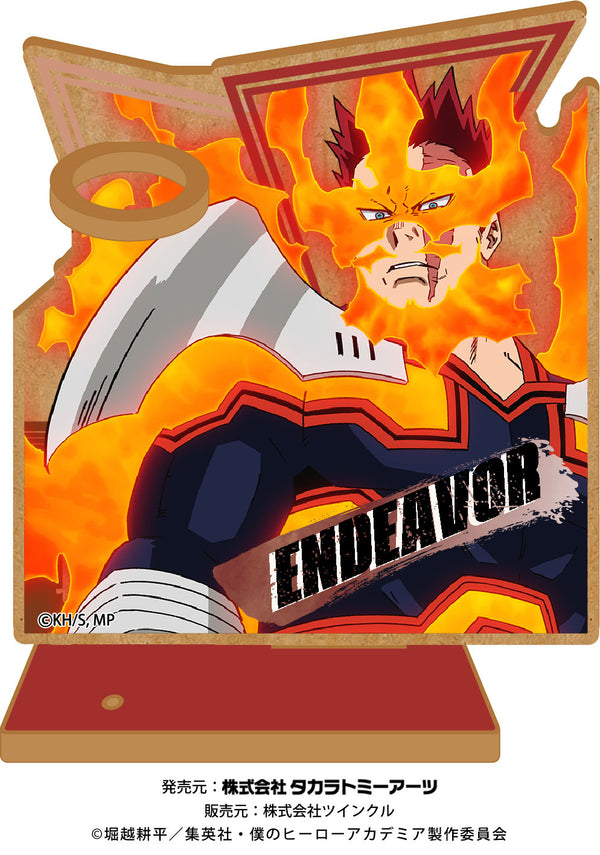 『僕のヒーローアカデミア』ウッドプレートペンスタンド エンデヴァー