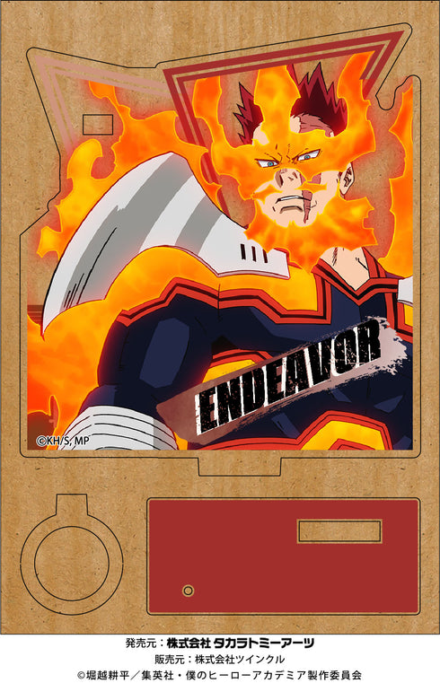 『僕のヒーローアカデミア』ウッドプレートペンスタンド エンデヴァー