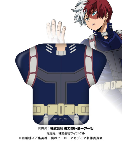 『僕のヒーローアカデミア』Tシャツ缶バッジ 轟焦凍