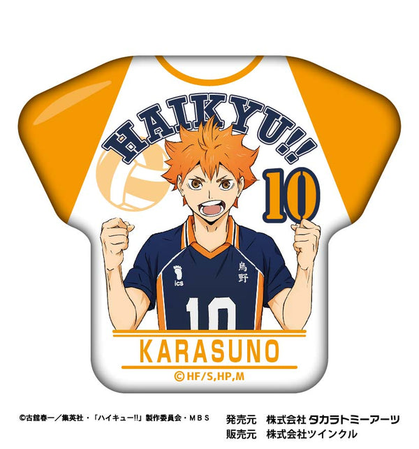 『ハイキュー!!』カレッジテイスト Tシャツ缶バッジ 日向翔陽