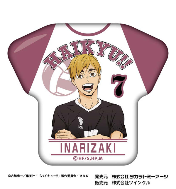 『ハイキュー!!』カレッジテイスト Tシャツ缶バッジ 宮侑