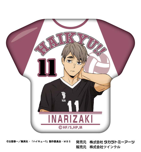 『ハイキュー!!』カレッジテイスト Tシャツ缶バッジ 宮治