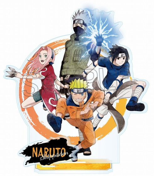 『NARUTO-ナルト-疾風伝』アクリルスタンド(L) -忍の軌跡- 第七班