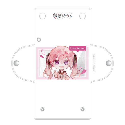 "The Cuckoo's Fiancée" Clear Multi-Case 08: Erika Amano (Mini Character / School Uniform)