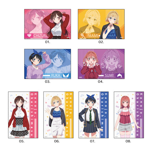 『彼女、お借りします』サテン地ステッカー 01 第1弾 BOX