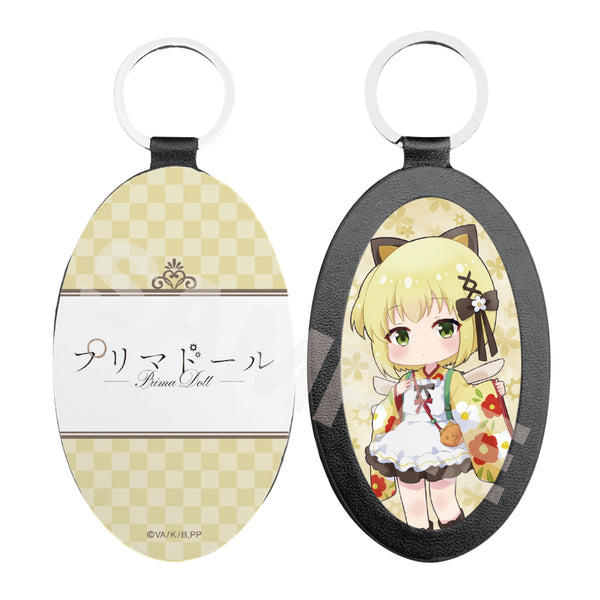 『プリマドール』レザーキーホルダー 08 月下 (ミニキャラver.)