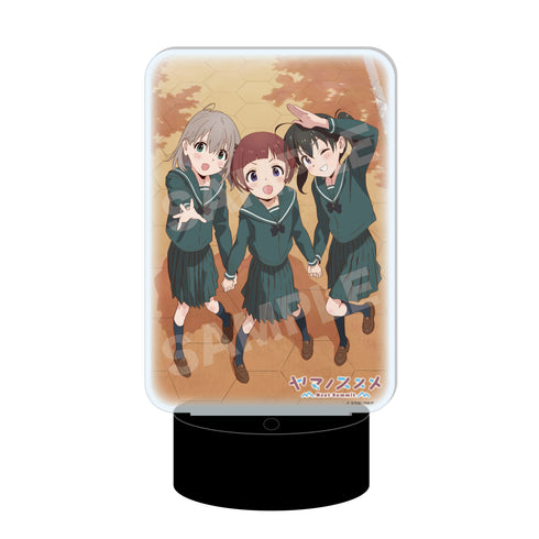 『ヤマノススメ Next Summit』LEDビッグアクリルスタンド 02 あおい&ひなた&小春