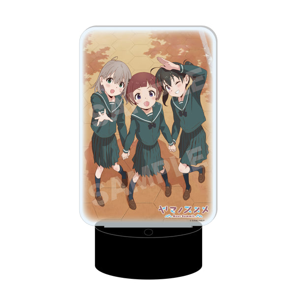 『ヤマノススメ Next Summit』LEDビッグアクリルスタンド 02 あおい&ひなた&小春