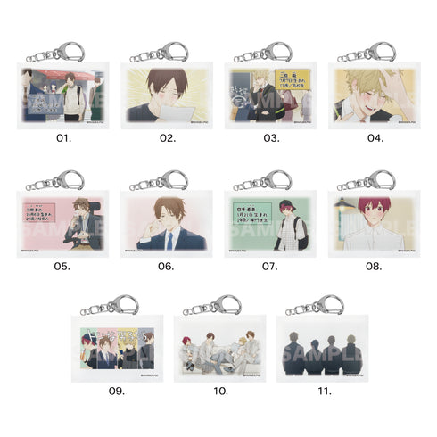 "Clumsy Guys" Miniature Canvas Keychain 01: First Series (11 Varieties Total) BOX